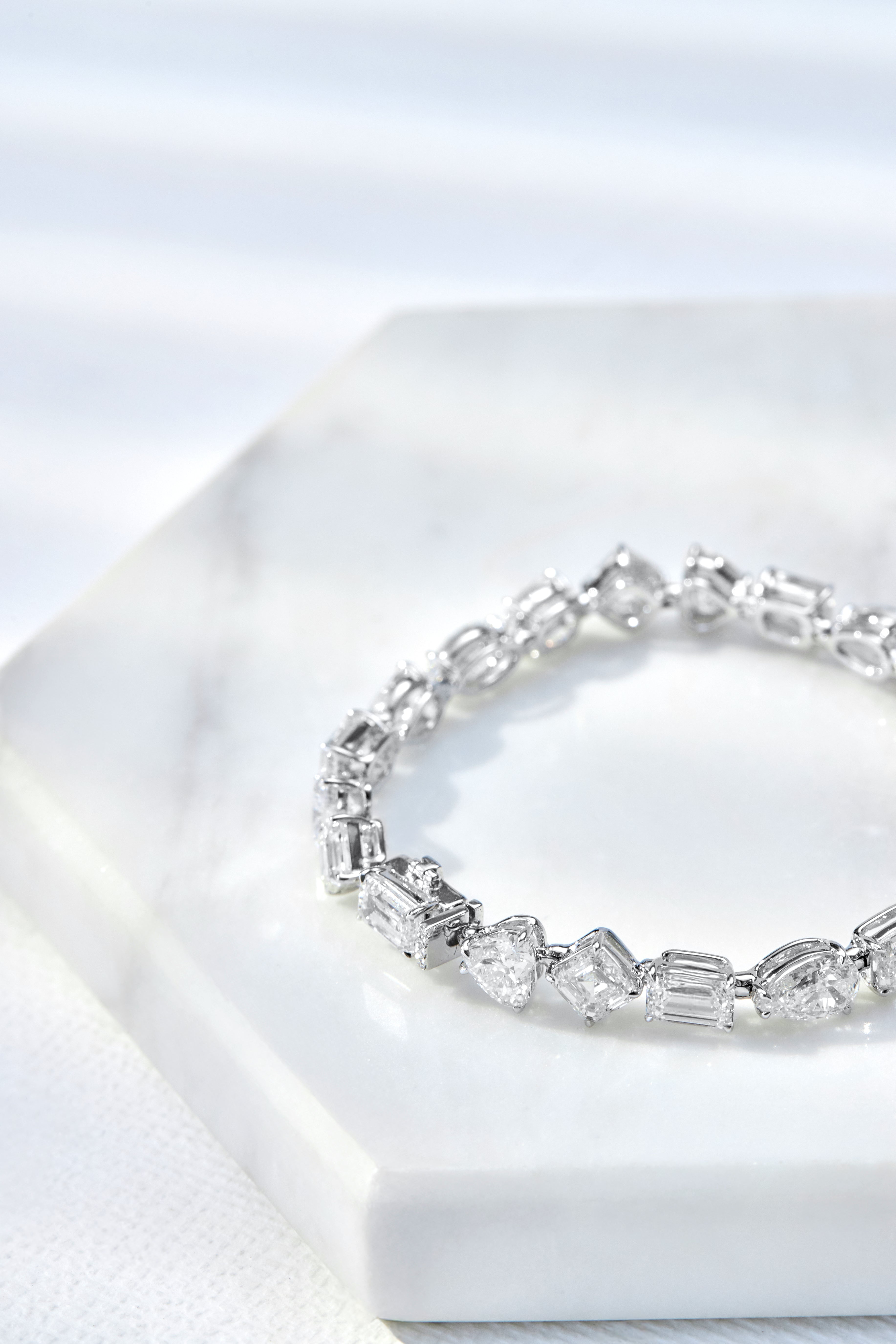 The Mixed Fancy-Cut Diamond Tennis Bracelet
