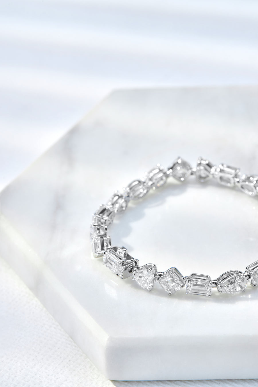 The Mixed Fancy-Cut Diamond Tennis Bracelet