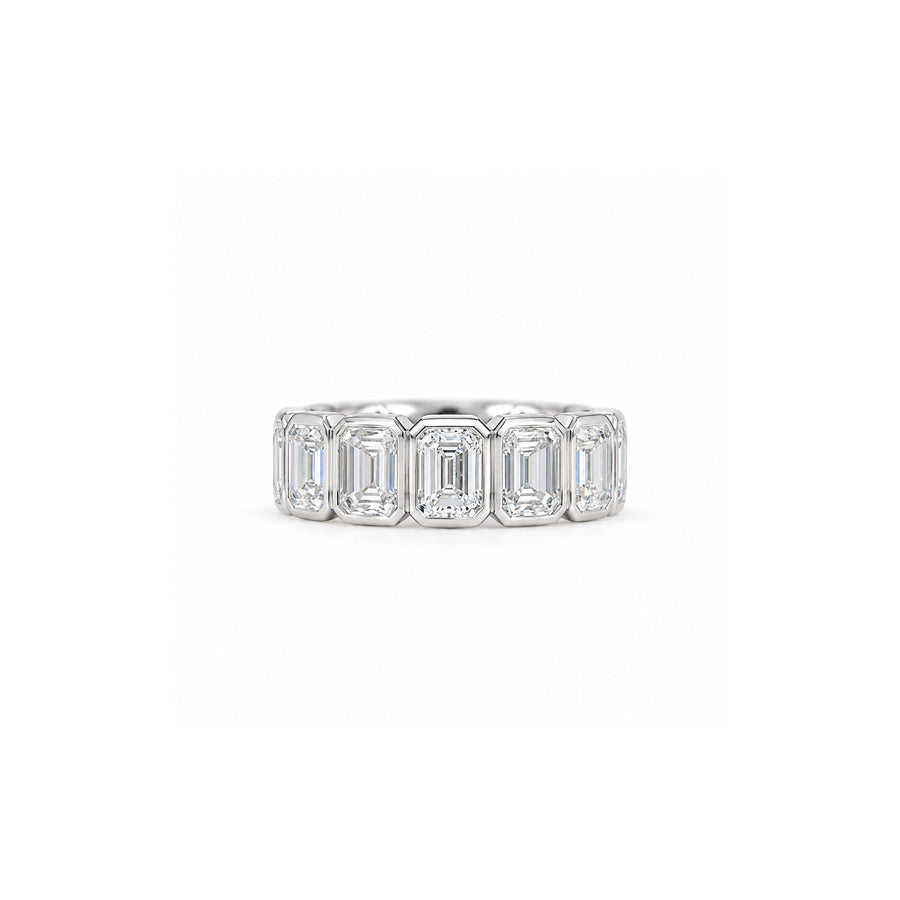 The Emerald-Cut Diamond Band Ring