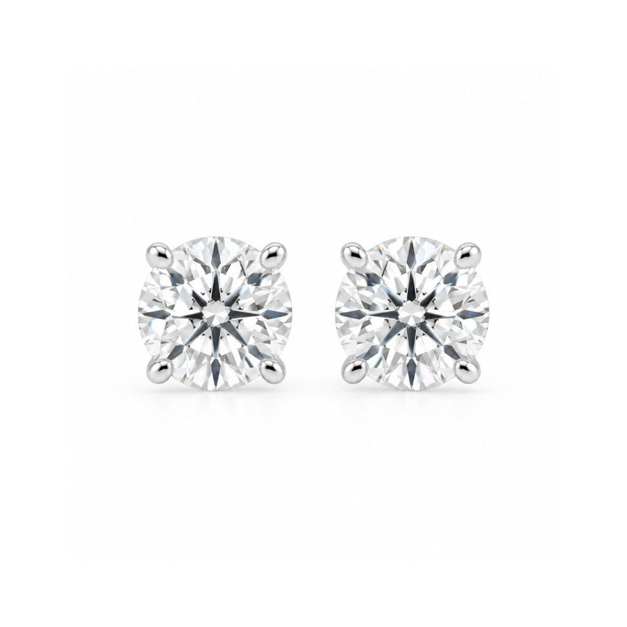 The Classic Four-Prong 1-Carat Diamond Stud Earrings