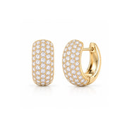 The Bold Pavé Diamond Dome Hoops