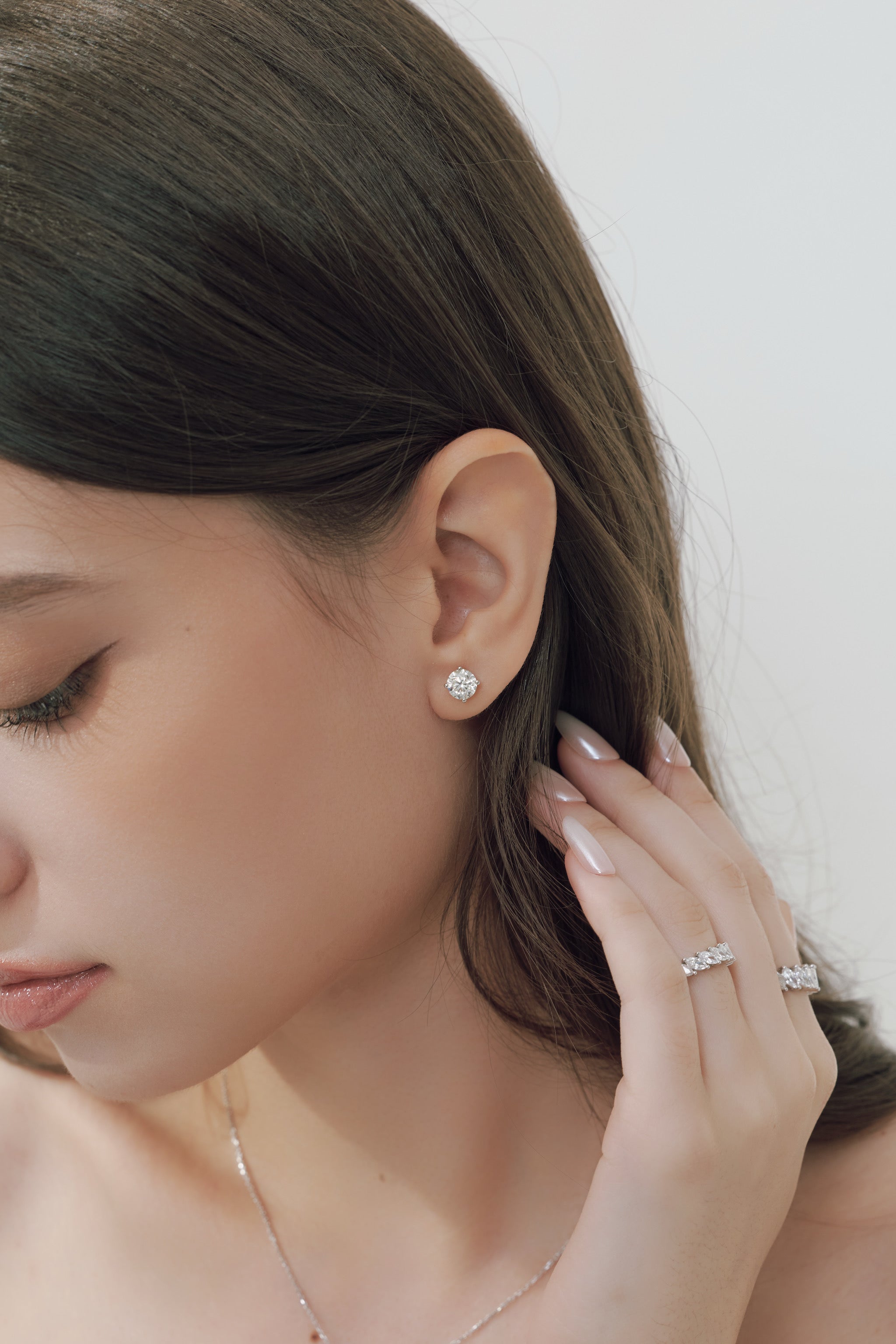 The Classic Four-Prong 1-Carat Diamond Stud Earrings