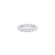 18K Old Mine Cut Diamond Eternity Ring
