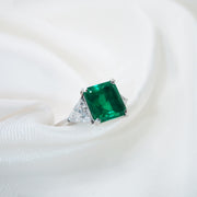 The Afghan Emerald Three-Stone Ring