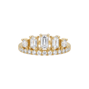 The Emerald-Cut Diamond Crown Band