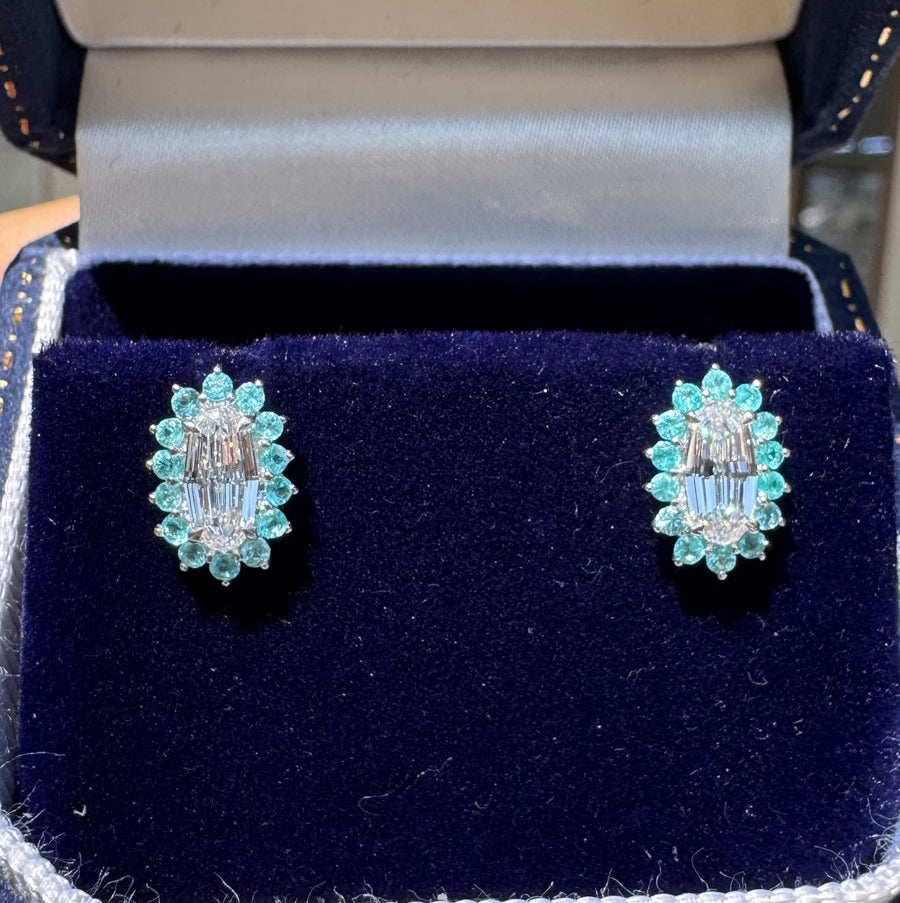 The Thetis Diamond with Paraíba Studs