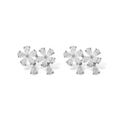 The Blossoming Floral Diamond Drop Earrings