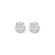 The Oval Illusion Diamond Earrings