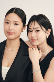 The Bold Pavé Diamond Dome Hoops